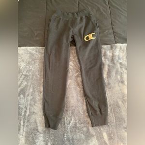 Champion Black/Gold Sweat Pants